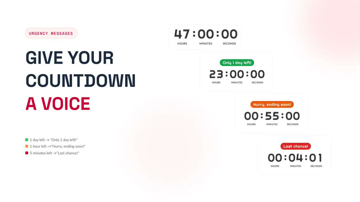 CountdownBuild's tweet photo. ⏳ Want to create more urgency in your email campaigns?

Learn how countdown timers can encourage subscribers to take action before a deadline.

https://t.co/f5N2NG8UBM https://t.co/QB17lHmkaX