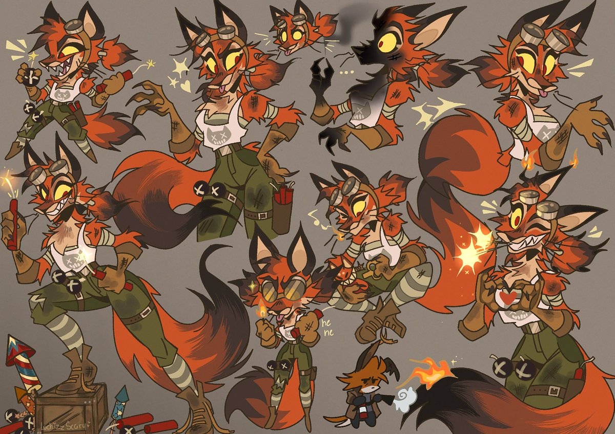 LuchitaPaint's tweet photo. "Match is unmatch "🦊✨
Delay Commission for @ReckTyromania https://t.co/BxnF4ID156
