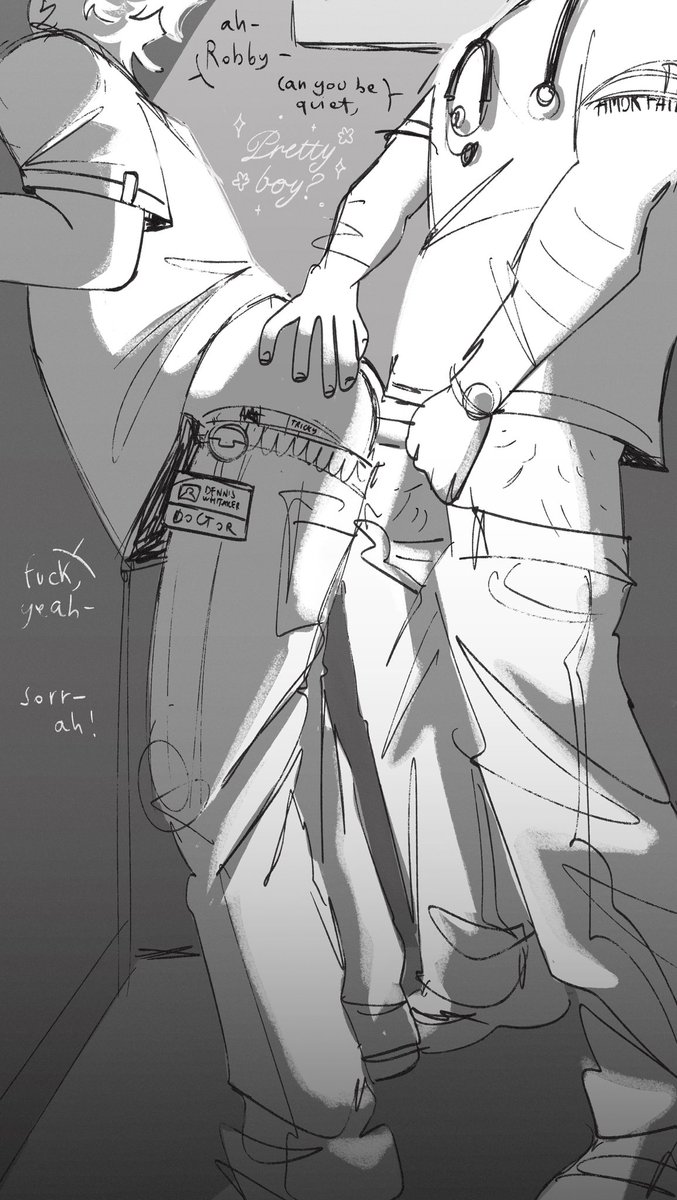 saltogranate's tweet photo. risky fun on the clock #hucklerobby #thepitt #thepittfanart #denniswhitaker #michaelrobinavitch https://t.co/z8QYTnd61m