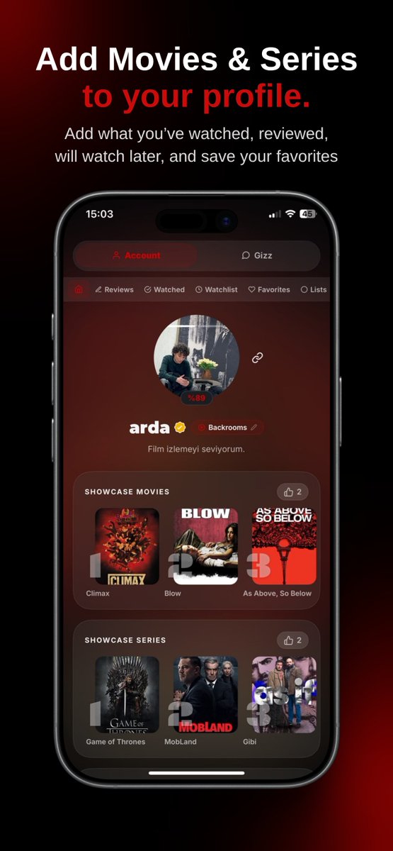gizhoapp's tweet photo. Movies &amp; TV series are better when you can talk about them. Discover what people are watching, share your takes, build your taste and have fun with friends.

Welcome to Gizho. https://t.co/37T2kEUiFQ
