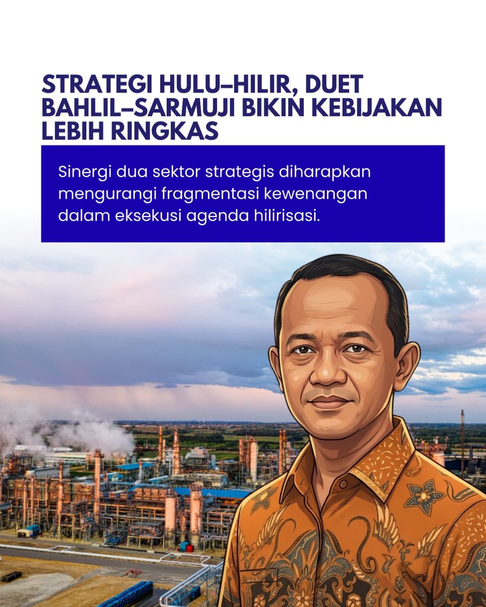 BeritaUnit's tweet photo. Koordinasi lintas sektor menjadi salah satu perhatian dalam agenda hilirisasi. Bahlil dan Sarmuji disebut mendorong penyederhanaan proses birokrasi agar pelaksanaan kebijakan dan investasi dapat berjalan lebih efisien.

 #darirakyatuntukenergi #esdmfu #bahlillahadalia #esdm https://t.co/kZgDx2sQk2