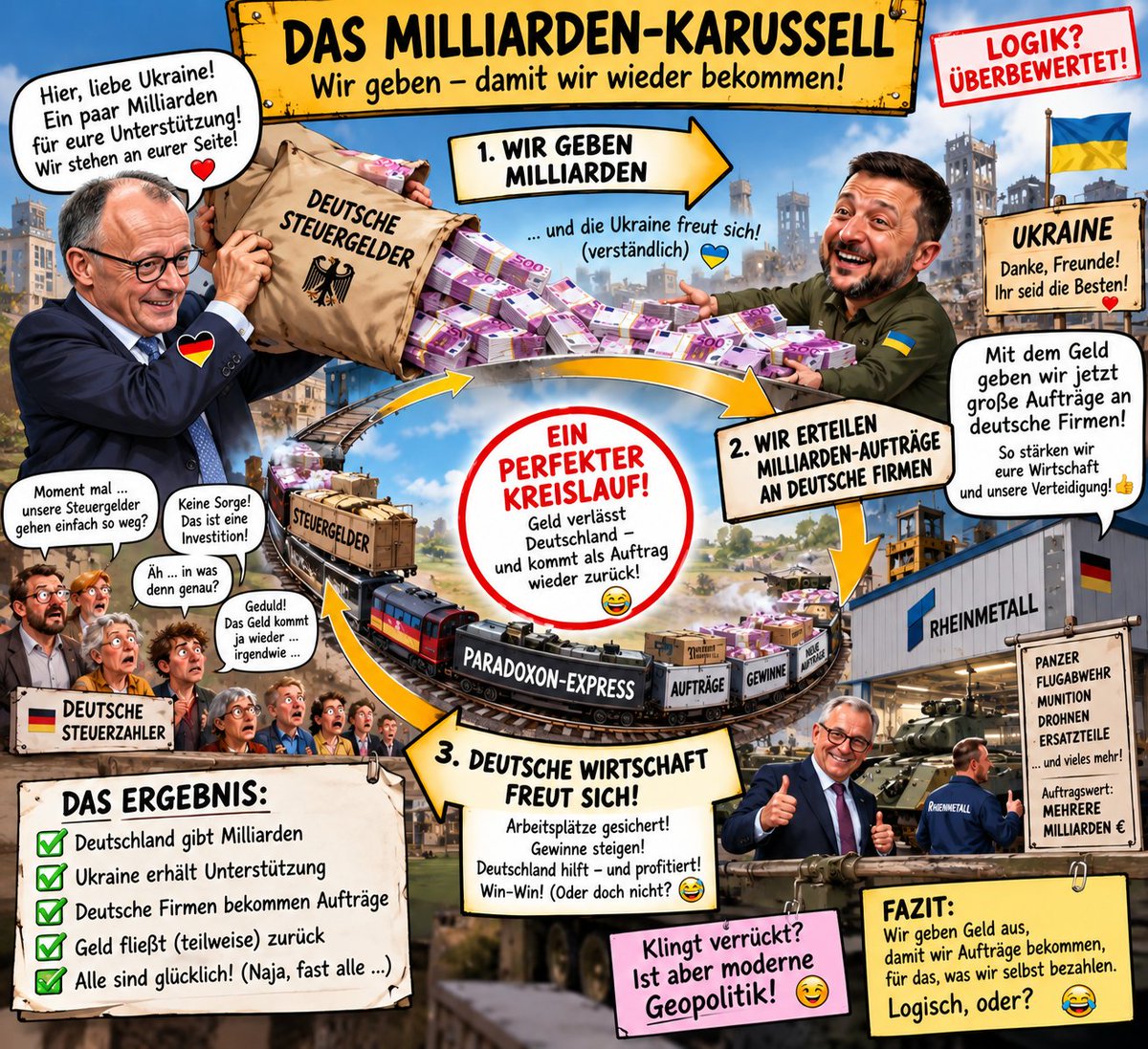 baendit1971's tweet photo. @bundeskanzler Ich habe den Text mal kopiert und die KI gebeten daraus ein Bild zu erzeugen. Das kam dabei heraus. Finde es ziemlich treffend 👇 https://t.co/6lx3XFNdKu