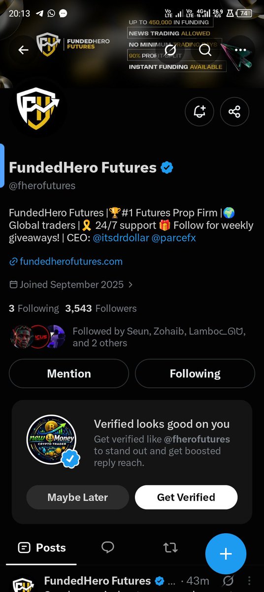 Newmoney010's tweet photo. @itsdrdollar @FundedHeroX @parcefx @fherofutures @fhxbroker All is done sir ✅ https://t.co/MUn3zAfftG
