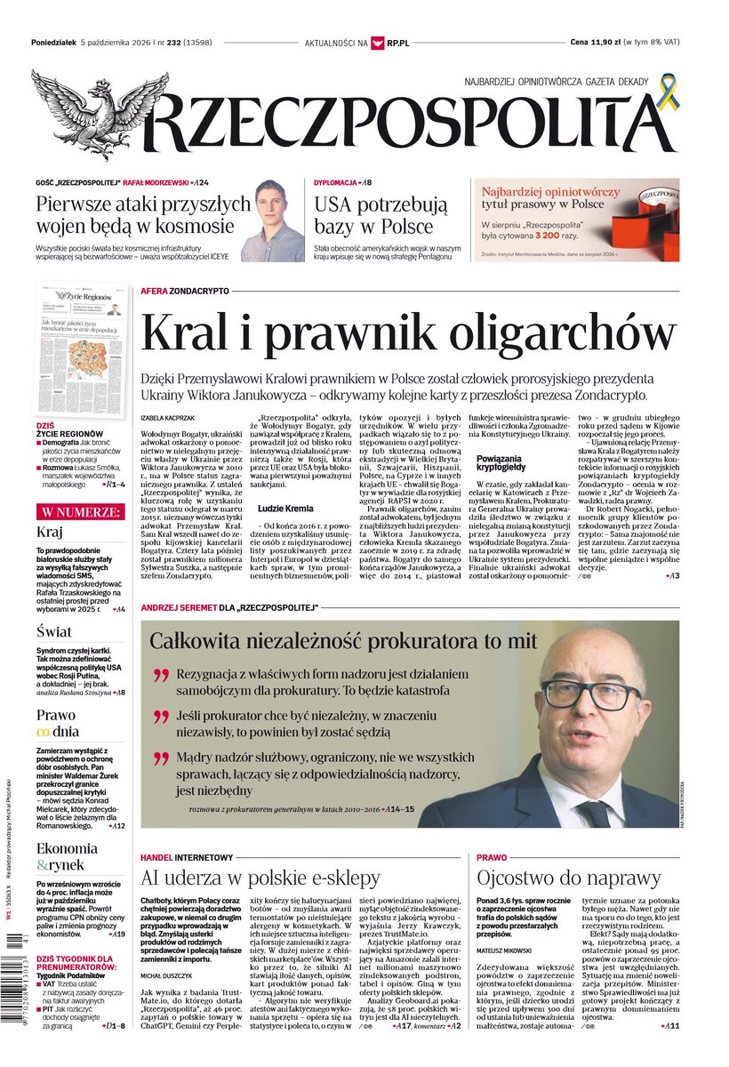 LeskiPiotr's tweet photo. "Zanim Przemysław Kral stał się jednym z głównych bohaterów afery Zondacrypto, był członkiem kancelarii adwokackiej w Kijowie Wołodymyra Bogatyra związanego z Wiktorem Janukowyczem" - pisze "Rzeczpospolita" https://t.co/riDbDuLixr