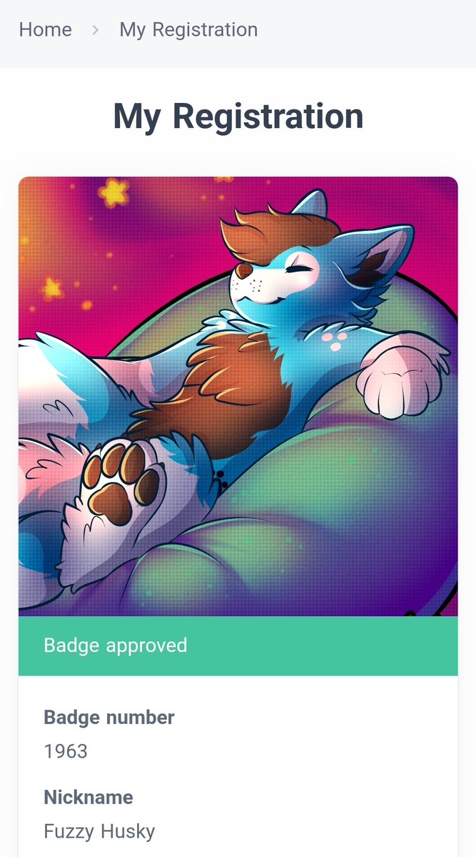 FuzzyHusky2's tweet photo. Registration is complete for NFC, now we play the waiting game for the big day https://t.co/9Hx5xXwyUQ