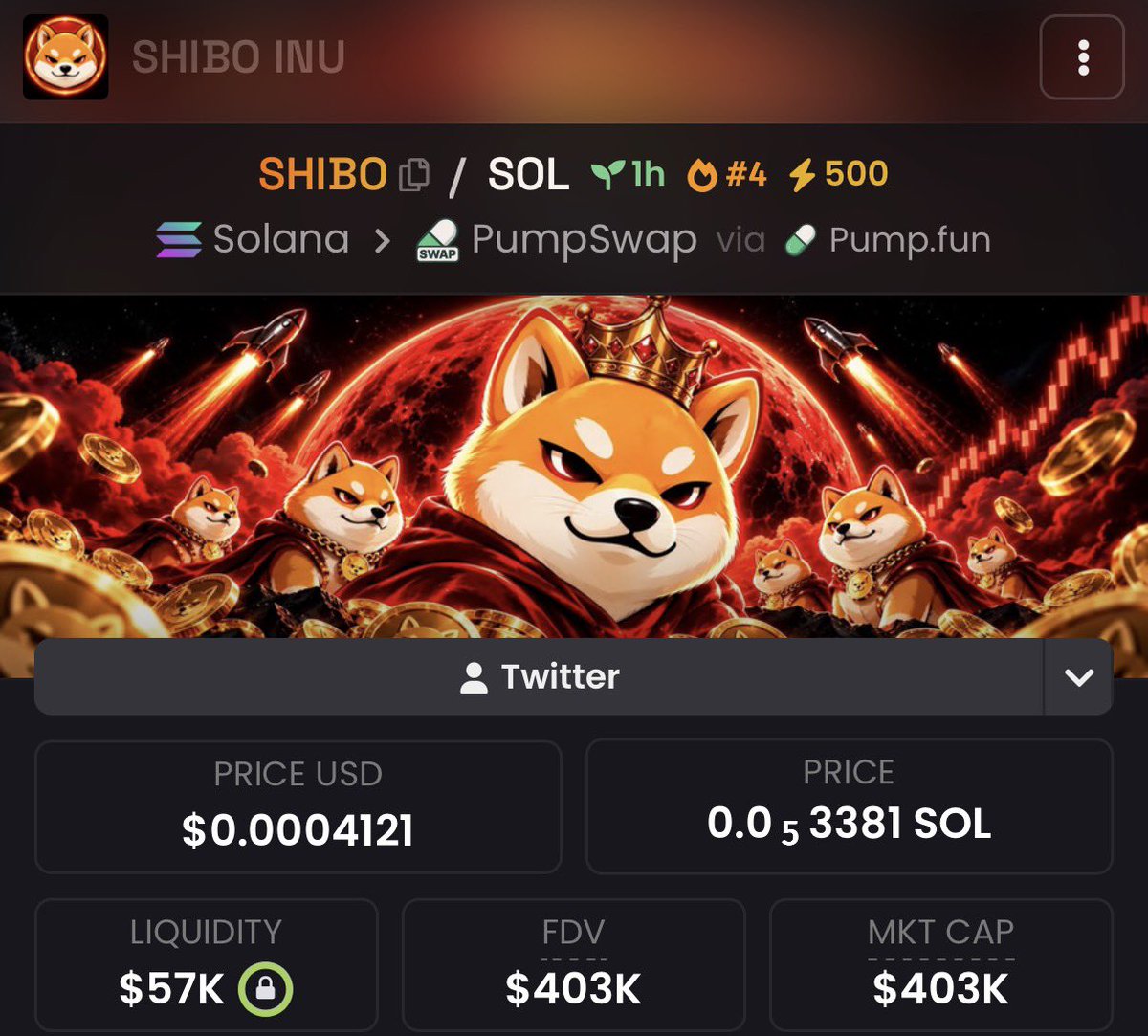 KriptonunUzmani's tweet photo. $SHIBO GOES TO MILLIONS. 👀

✅ 400K MCAP ACHIEVED

✅ NEXT STOP 1 MILLION MCAP

CA: 
3sfF6VyrW9MJwWoFvYC51UK4pPp7P5H4wRPqqHTbpump https://t.co/ynDV7w7nUs