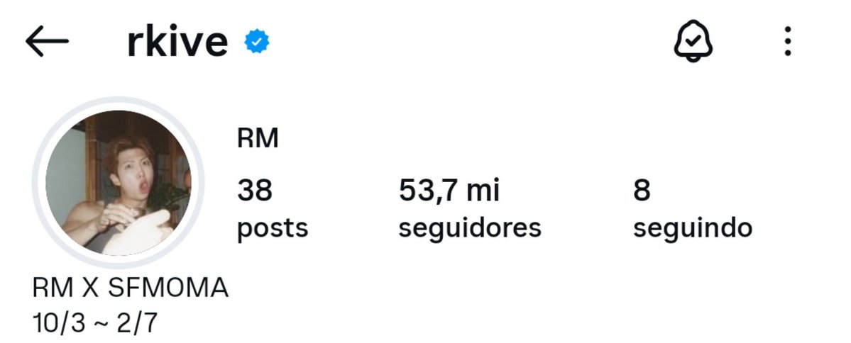 KNJsSource's tweet photo. #RM changed his profile picture and bio on Instagram, @/rkive. He added the opening and closing dates of his SFMOMA exhibition! ❤️‍🩹

🔗 https://t.co/p1bdmJ8i3a https://t.co/cVQr4RaRvW