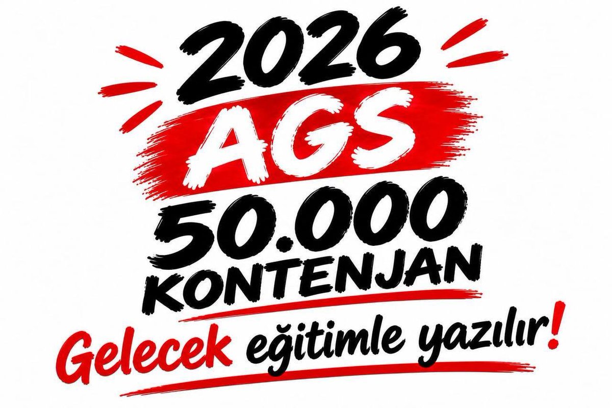 ycancelebi's tweet photo. Atama bekleyen öğretmenlerin işsizlik kaygısından uzaklaşması, motivasyonlarını artıracaktır. Devletimizden 2026 AGS ile adil branş dağılımlı 50 bin kontenjan talep ediyoruz. @RTErdogan @Yusuf__Tekin @memetsimsek @oktay_saral #AsrınAtamasıAGS https://t.co/5Xz6SNCrIA