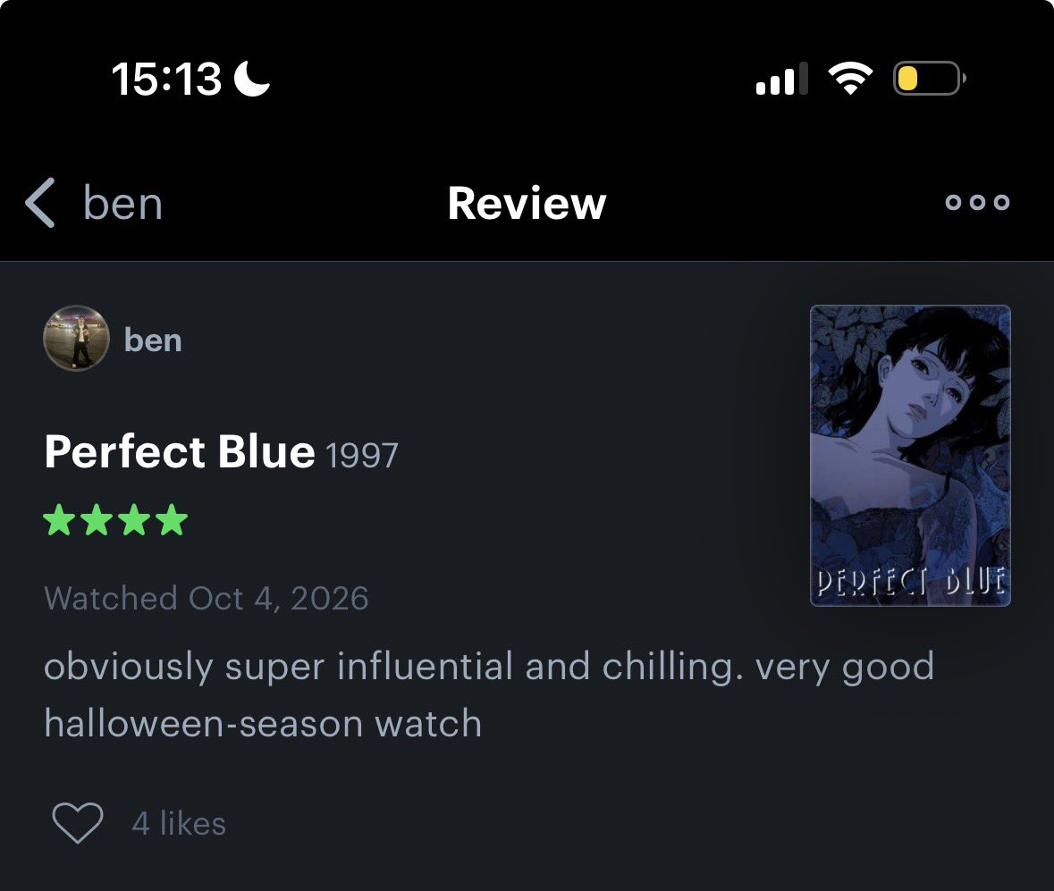 UnrulyBard's tweet photo. my first vs my most recent letterboxd review https://t.co/6qvhBovByF