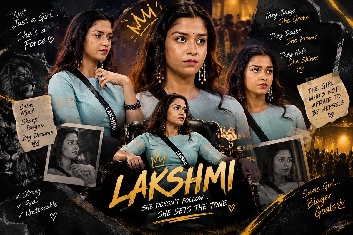 kalia_sakthi's tweet photo. “Lakshmi-a pidikkala nu sollitu… ava pathi dhaan daily pesitu irukkinga 😂 Rent free 👑”  

#Lakshmipriya #BiggBossTamil #BiggBossTamil10 https://t.co/P0VuEIQ7nG