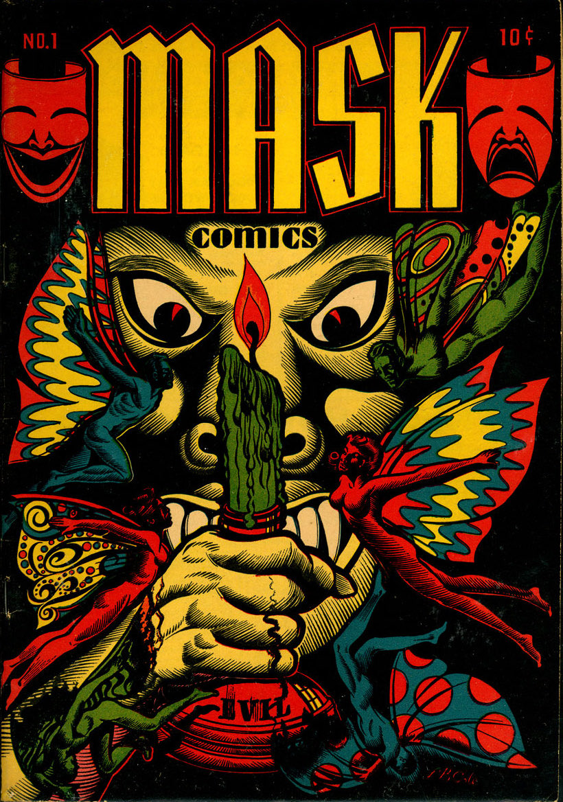 BrianWPrescott's tweet photo. #MaskComics No. 1 🎭 #LBCole #PreCode 👺🕯️EVIL https://t.co/NVV89c6nUS