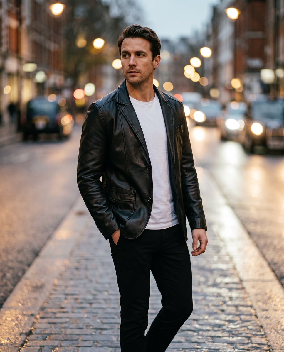 KallosLondon's tweet photo. Weekend ride. Late dinner. Last-minute flight.
One jacket handles all of it.
The Premium Leather Jacket. https://t.co/seT4o4RGcZ