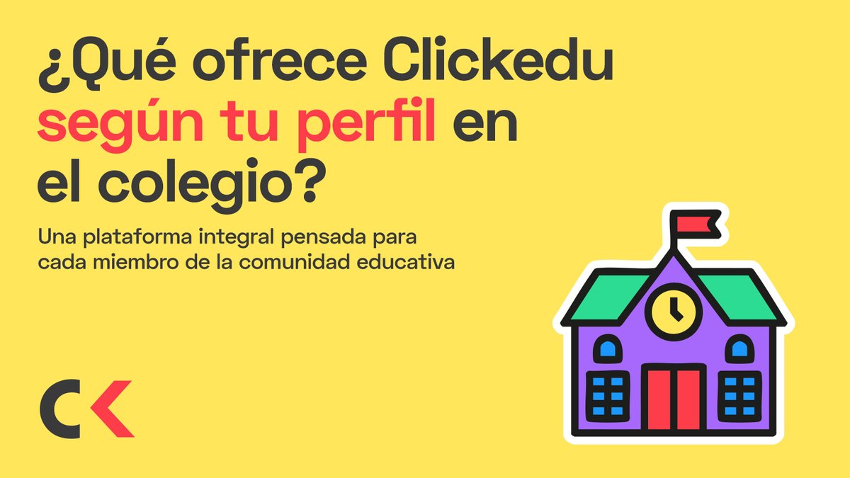 Clickedu's tweet photo. 🙋 Clickedu da respuesta a todas las necesidades de un centro educativo en cuanto a administración, gestión académica y comunicación, con acceso adaptado a cada rol de la comunidad:

⬇️ https://t.co/9CP1tbTy8e