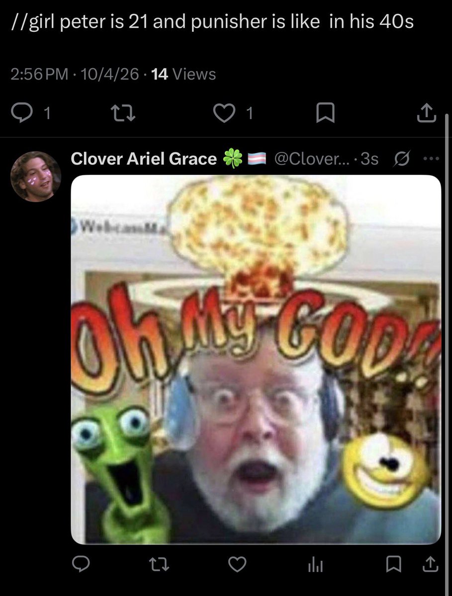 ClovertheAlien tweet picture