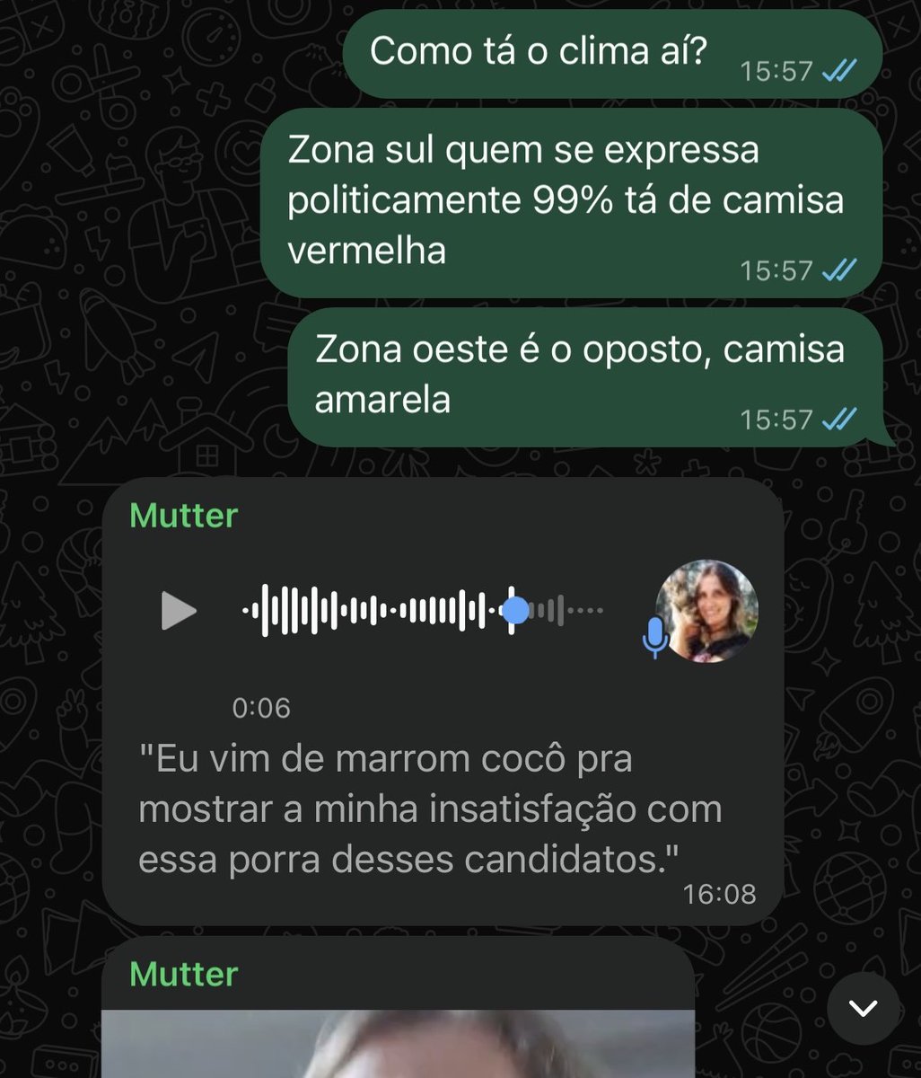leticiaarsenio's tweet photo. Minha mãe corretíssima nessas eleições https://t.co/klIcBHVWyw