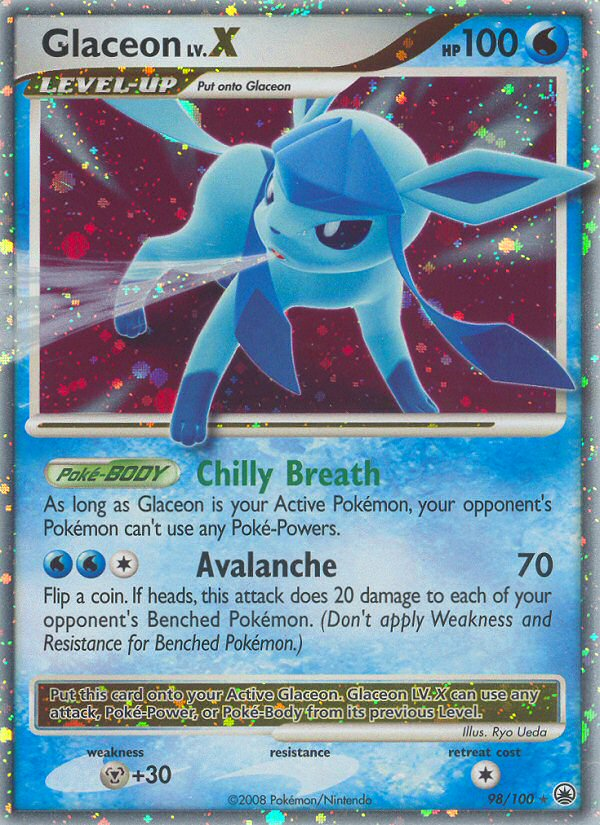 pokedigs's tweet photo. Glaceon LV.X. Majestic Dawn, 98/100. 2008.

Leafeon LV.X. Majestic Dawn, 99/100. 2008.

Illus. Ryo Ueda. https://t.co/mY2CcH7jyz