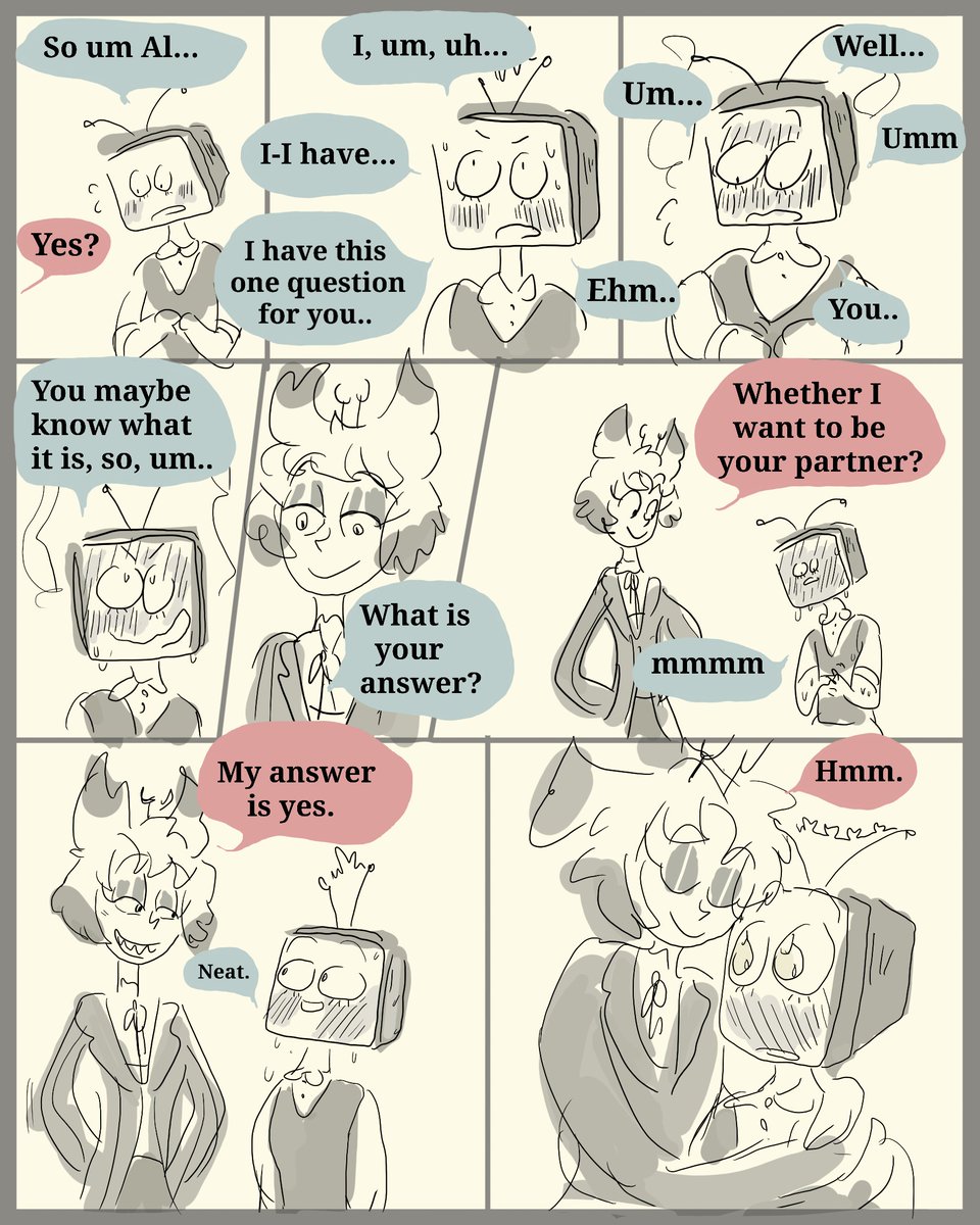 umoiranano's tweet photo. Day 4: COURTSHIP

How would Violet ask it vs how would Alison ask it? Based on true stories of how I asked my first and current partners to be with me😌 #radiostatic #yuriostatic #alvoxtober2026 https://t.co/mpkoG8nS3U