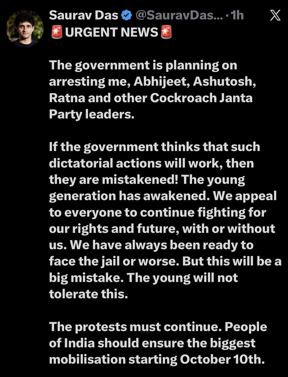 TheDeshBhakt's tweet photo. If the Govt does go ballistic on the CJP - it wouldn’t be surprising. We have been repeatedly stressing on 2 points - 
1. Gyanesh is NOT Pradhan. He’s not some cabinet minister who can be chucked when political exigency arises. He is far more central to Modi-Shah’s plans. 
2. The opposition remains split. AAP vs Congress vs CJP - daily spats…. When they should have been pooling their meagre resources together. Govt knows this - moving early may stop any consolidation that India Bloc is trying to forge.
Getting Gyanu has to be a joint national project. It’s bigger than any Party’s ego.