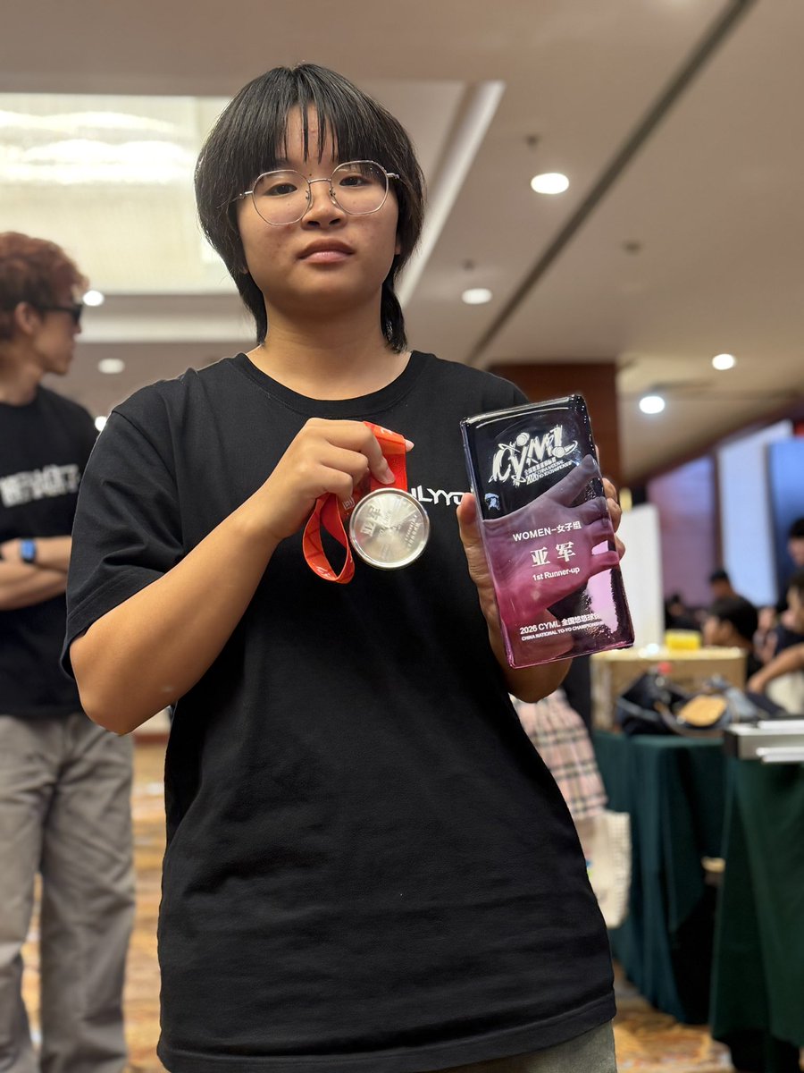JULYYOYO_44's tweet photo. Team JULYYOYO
CYML2026 Finals Results

1A
13th Wu Zhengqi | LifEter 7075
17th Zhang Yufu | AXONO NEXUS
21st Liang Yihui | FLUROS

5A
3rd 🥉 Wang Ruitao | STUBBORN2025
9th Shi Jiaru | STUBBORN2025
15th Yang Yingyu | AXONO NEXUS

Women’s
2nd 🥈 Zhong Yuting | Prototype

#ヨーヨー https://t.co/zppRKiihqB