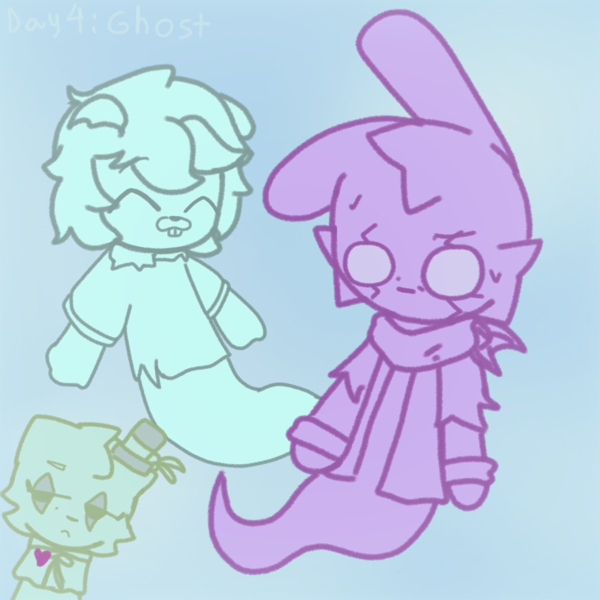 Sumik419709's tweet photo. #ToonTurfTober2026  #Toonturf Day 4: Ghost
(Me salió bonito o no se :'v) https://t.co/jKFDgqf8cv