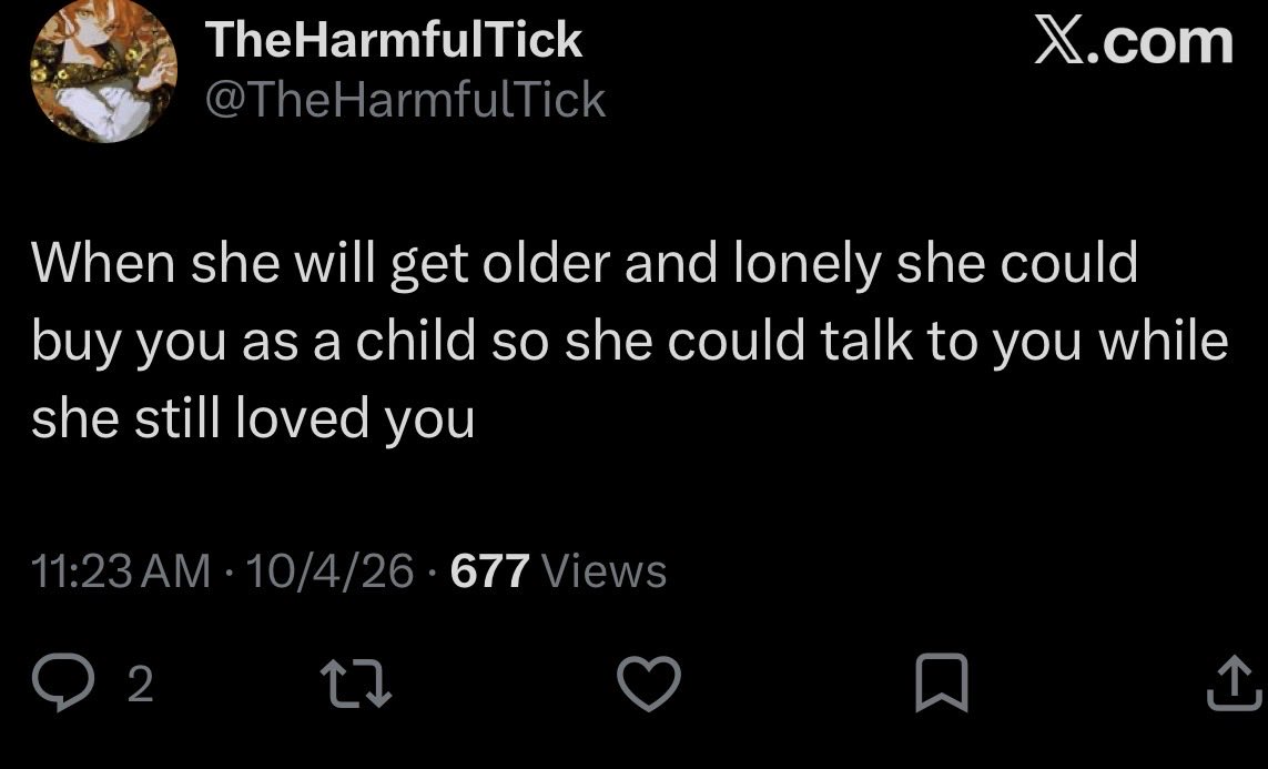 Britt4rva's tweet photo. sorry this is fucking crazy. you want my mother to get an ai version of me to talk to when she’s lonely? What a horrifying world we march ourselves into. https://t.co/wGDwvER3WZ