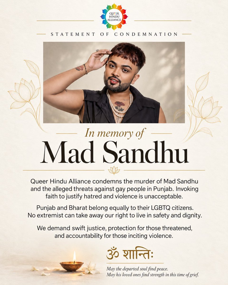 thePaaReal's tweet photo. A #Jatt #Sikh boy #MadSandhu from the LGBTQ+ community was recently killed by #ChuppaSingh Goldy Dhillon (real name Gurrit #SINGH Dhillon).

Mad Sandhu had many a times rebuked Goldy Dhillon's advances which infuriated Goldy who killed Mad Sandhu. https://t.co/P1A1OXKJWW