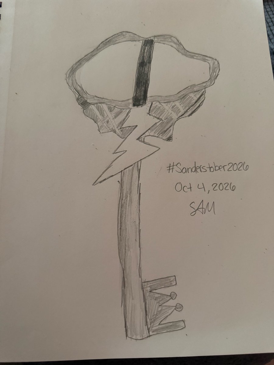 Moriarty_Star's tweet photo. #Sanderstober2026 @ThomasSanders to commemorate the Asides video today, I drew a Virgil keyblade! It felt so nice to draw again 🙂‍↕️ https://t.co/a4hoxwnTVG