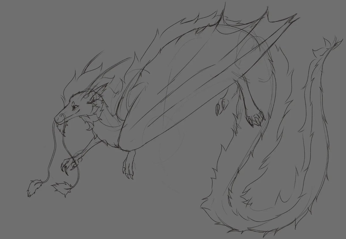 AutumnForestic's tweet photo. And.. Recent dwagons of me and my husband ^_^ 

 #art #sketch #dragon https://t.co/oxGca1GJ01