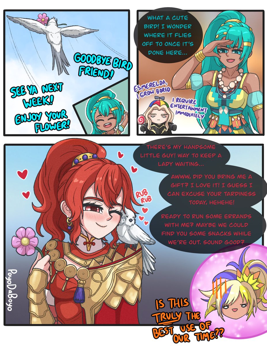 PoyoDaBoyo's tweet photo. Weekly Anna Art until Fortunes Weave DLC: Week 1
❤️💸❤️
Bird Time with Anna

#fireemblem #fortunesweave https://t.co/tJSNtJHhFA