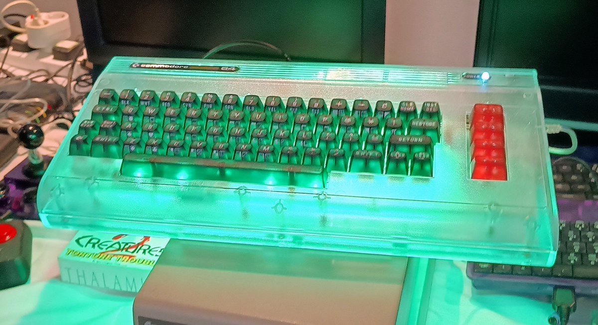 UridiumAuthor's tweet photo. Thanks to everyone at Crash Live, we had a great time, as always. Thanks to Gavin for bringing a C64 Ultimate from the new Commodore. Thanks also to Richard Hewison for giving me the new Rainbird book, featuring Morpheus. Great to chat to Tony Crowther too, been a long time! https://t.co/CdZO8K5c4g