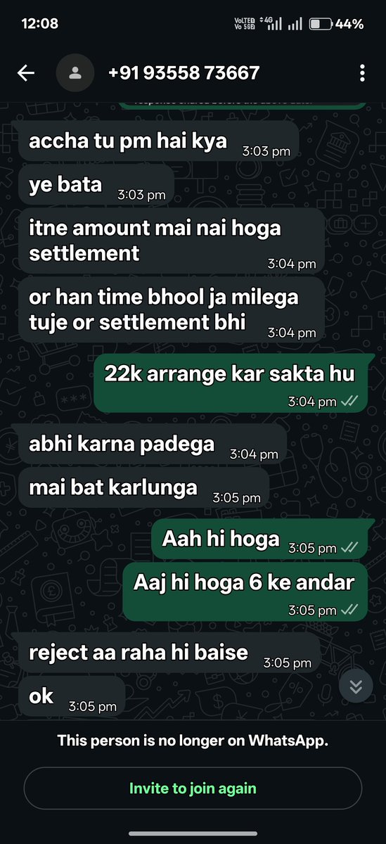 CrazySoulX111's tweet photo. @suchetadalal @msaparna @MoneylifeF Please see the harassment im going through and please take this up with government 

#BanPaydayLoanApps https://t.co/7S6ZRwNCzq