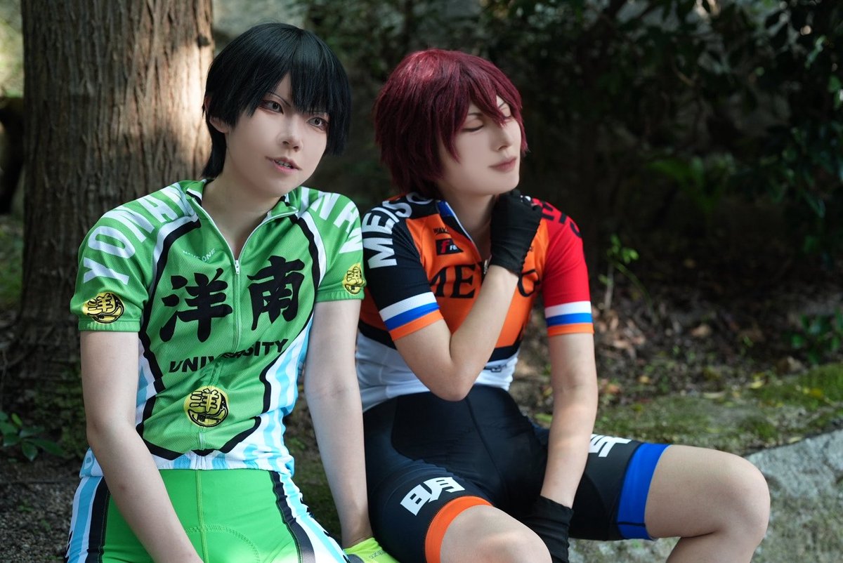 ofuro_cosp's tweet photo. Cosplay/コスプレ
弱虫ペダル

レース後の小休憩

新開:@ofuro_cosp 
荒北:@cos_omusubi 
📸:@showkittaka 
#フクヤマニメ  #フクヤマニメ9 https://t.co/E6Je9eoESl