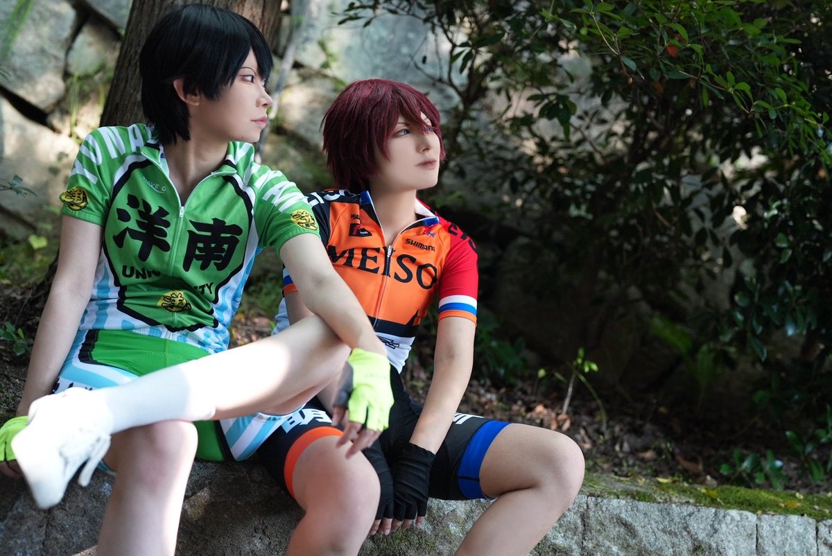 ofuro_cosp's tweet photo. Cosplay/コスプレ
弱虫ペダル

レース後の小休憩

新開:@ofuro_cosp 
荒北:@cos_omusubi 
📸:@showkittaka 
#フクヤマニメ  #フクヤマニメ9 https://t.co/E6Je9eoESl