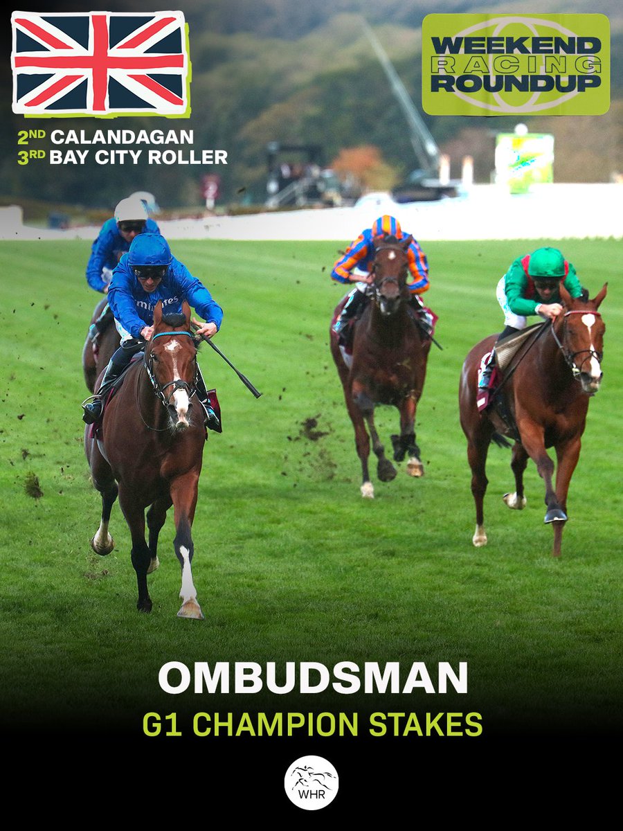 WHR's tweet photo. Sensational global racing over the weekend 🌏

⭕️ OMBUDSMAN and TEMPTED lead stellar weekend for Godolphin
⭕️ MONROE WALK follows dam AMPHITRITE as Classic winner
⭕️ KINGSWOOD leads home Roaring Lion quinella at Caulfield

Full wrap on WHR’s Instagram ➡️ https://t.co/skMk5zUY4R https://t.co/efwd0XdsR6