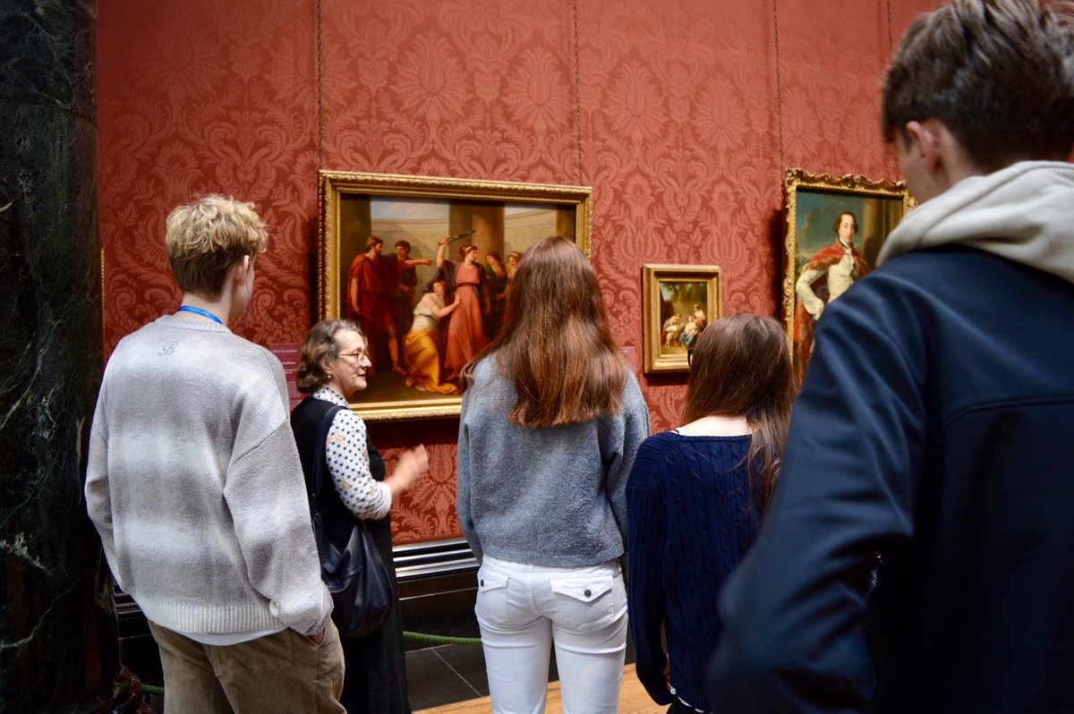 HullZurich's tweet photo. The EC2 London Trip 2026 included visits to The National Gallery, Shakespeare’s Globe, the musical Hadestown, Agatha Christie’s The Mousetrap, Windsor and a formal dinner at The Rag - Army and Navy Club on Pall Mall. #hullsschoolofficial https://t.co/rMri8CxJOr