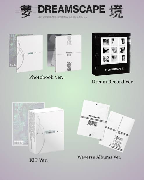WorldwideCarats's tweet photo. [CHARTS] JEONGHAN X JOSHUA 1st Mini Album "DREAMSCAPE" has now surpassed 630k albums sold (633,140 units) on Hanteo.

#DREAMSCAPE Ver – 298,245
Dream Record Ver – 254,229
KiT Ver – 25,540
Weverse Ver – 55,126

TOTAL FIRST DAY SALES = 633,140* units sold

#JxJ #정한X조슈아 #DREAMSCAPE #세븐틴 #セブチ @pledis_17