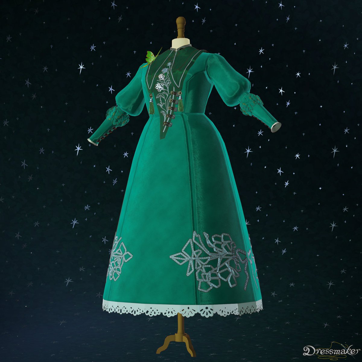 Ungula_14's tweet photo. ハルマルトのドレスできた！
この服好きすぎるので早くプレイヤーキャラにも着させてお願い🥹
#dressmaker #halmarut https://t.co/uxpvBF51xx