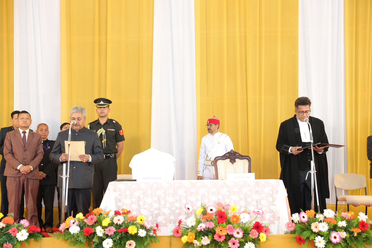 dushyanttgautam's tweet photo. Today, with utmost humility, I took the Oath of Office as the 19th Governor of Sikkim. My deepest gratitude to the Hon’ble President of India, Smt. @rashtrapatibhvn  Ji, Hon’ble Prime Minister, Shri @narendramodi Ji, and  the esteemed leaders for reposing their faith in me with this constitutional responsibility. I solemnly pledge to uphold the values of the Constitution and work dedicatedly toward the peace, progress, and sustainable development of Sikkim and its wonderful people. Thank you to all  for your warm blessings.
Jai Hind
@PMOIndia 
@AmitShah 
@sikkimgovt