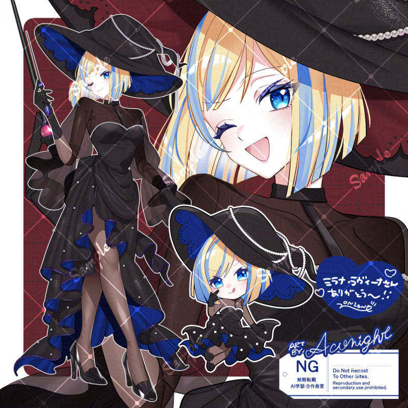 milana_lavina's tweet photo. またゾンゾンちゃんにskebお願いしまして、魔女なミラナを描いていただきました！ハロウィンだ～！シックなドレス、めっちゃいい…！差分もいっぱいでうれしすぎる！
サムネ等に使わせていただきます！

イラスト：奇屋敷ゾンゾンさん
https://t.co/5wlJuxfCu9

#ミラナアート https://t.co/oWDpkvIGqf