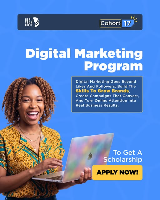hertechtrail's tweet photo. 📷 THE BIGGEST PRIORITY OF ANY BUSINESS IS REVENUE.
That’s why digital marketing is in demand.
Learn Digital Marketing and gain the skills brands need. 
 Become the person every business wants on its team.
Apply for our Cohort 17 scholarship https://t.co/wfYwtlgV7t https://t.co/guUKUrYaKn