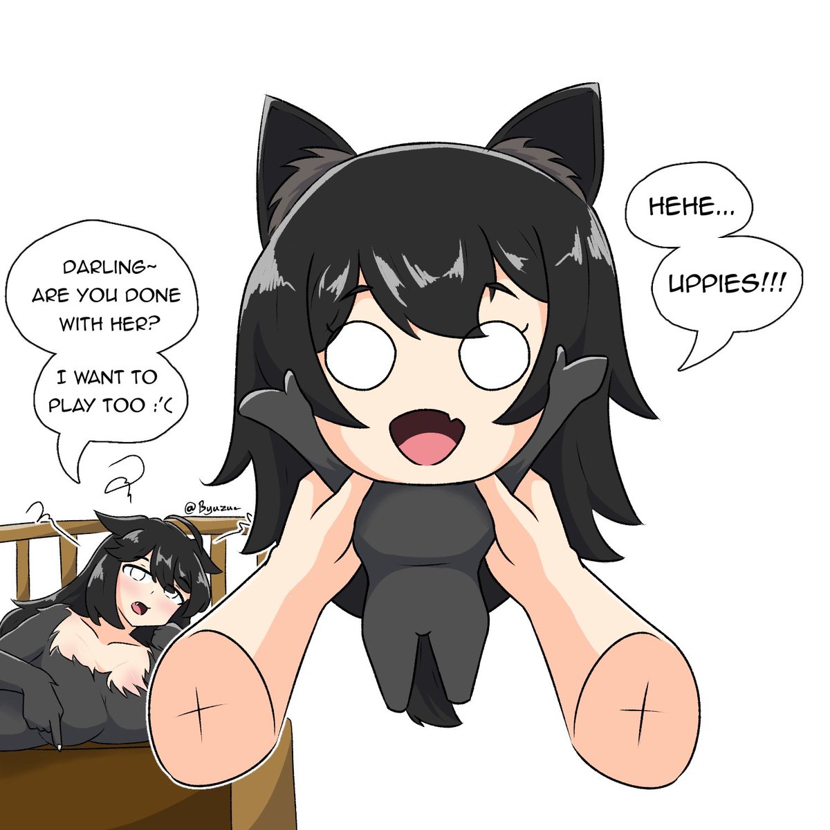 Byuzu07's tweet photo. Wolf mama wants to play too 😔

[#FamilyTime ] https://t.co/xNUgYe6ckI