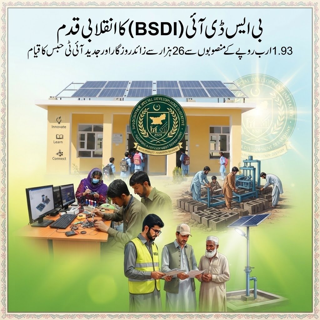 Balochistan0336's tweet photo. بی ایس ڈی آئی (BSDI) نے بلوچستان میں ترقی کو صرف تعمیرات تک محدود نہیں رکھا بلکہ 1.93 ارب روپے کے فنڈز سے 16,100 براہ راست اور 10 ہزار سے زائد منسلک روزگار کے مواقع پیدا کیے ہیں۔
#BSDI #BalochistanDevelopment #ITTraining #ITHub #SkillDevelopment https://t.co/Y3Bf9GezJL