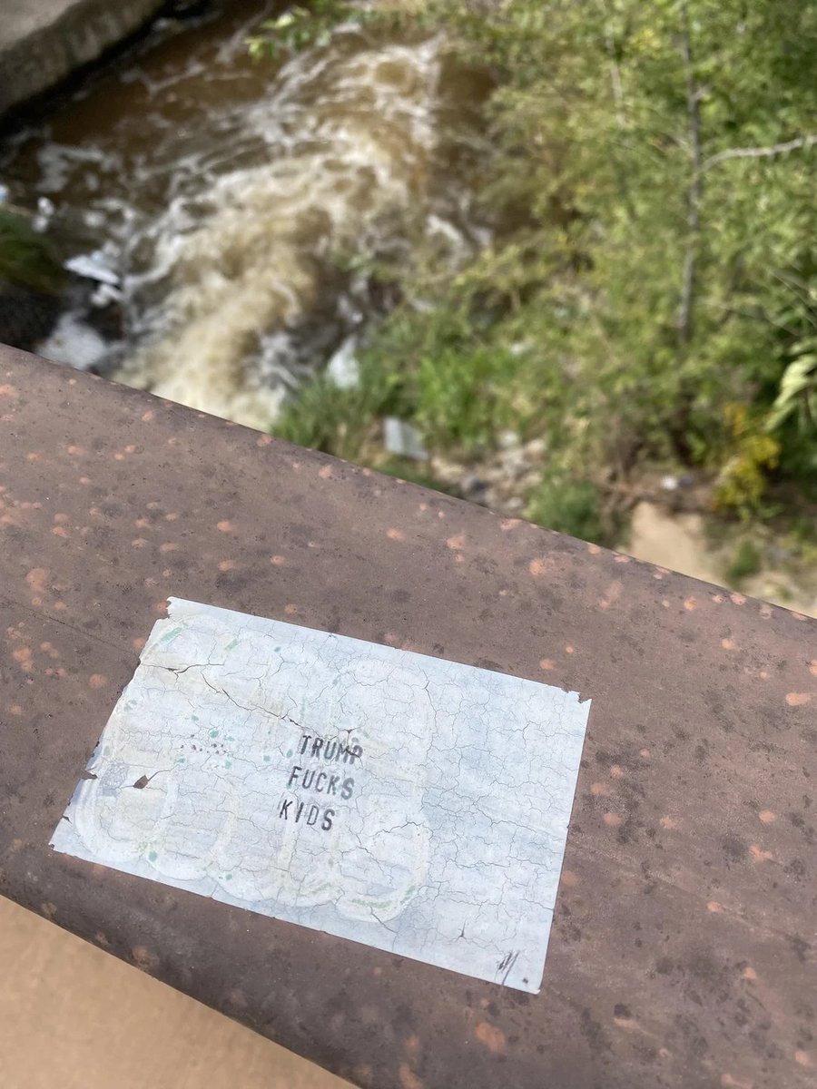 AntiquarianMuse's tweet photo. Spotted on a bridge near my house https://t.co/ys75ug7oHI