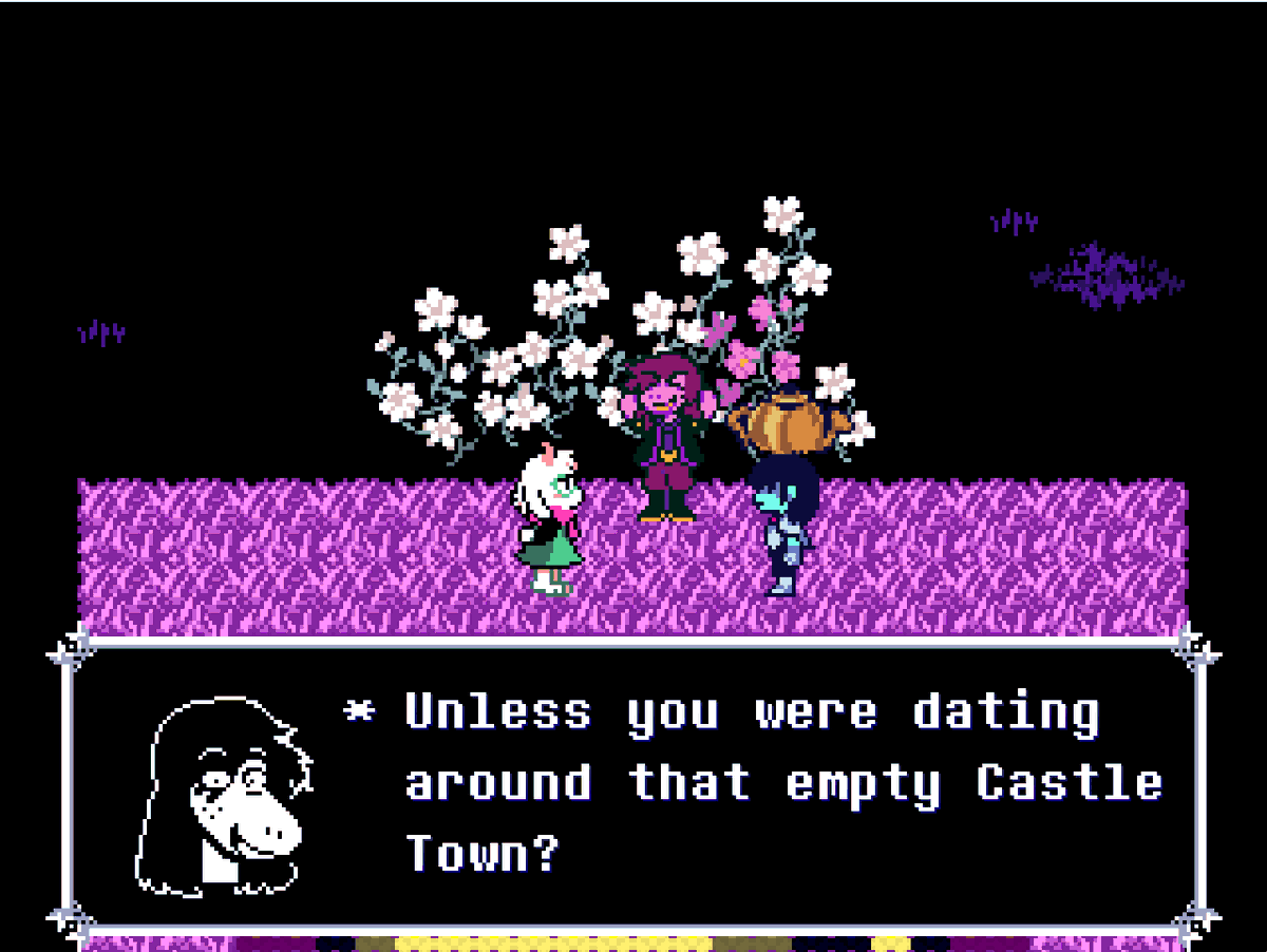 TemmieOrSmth99's tweet photo. I just found out this dialogue exists on a no recruits route https://t.co/MtfwyhTUIa