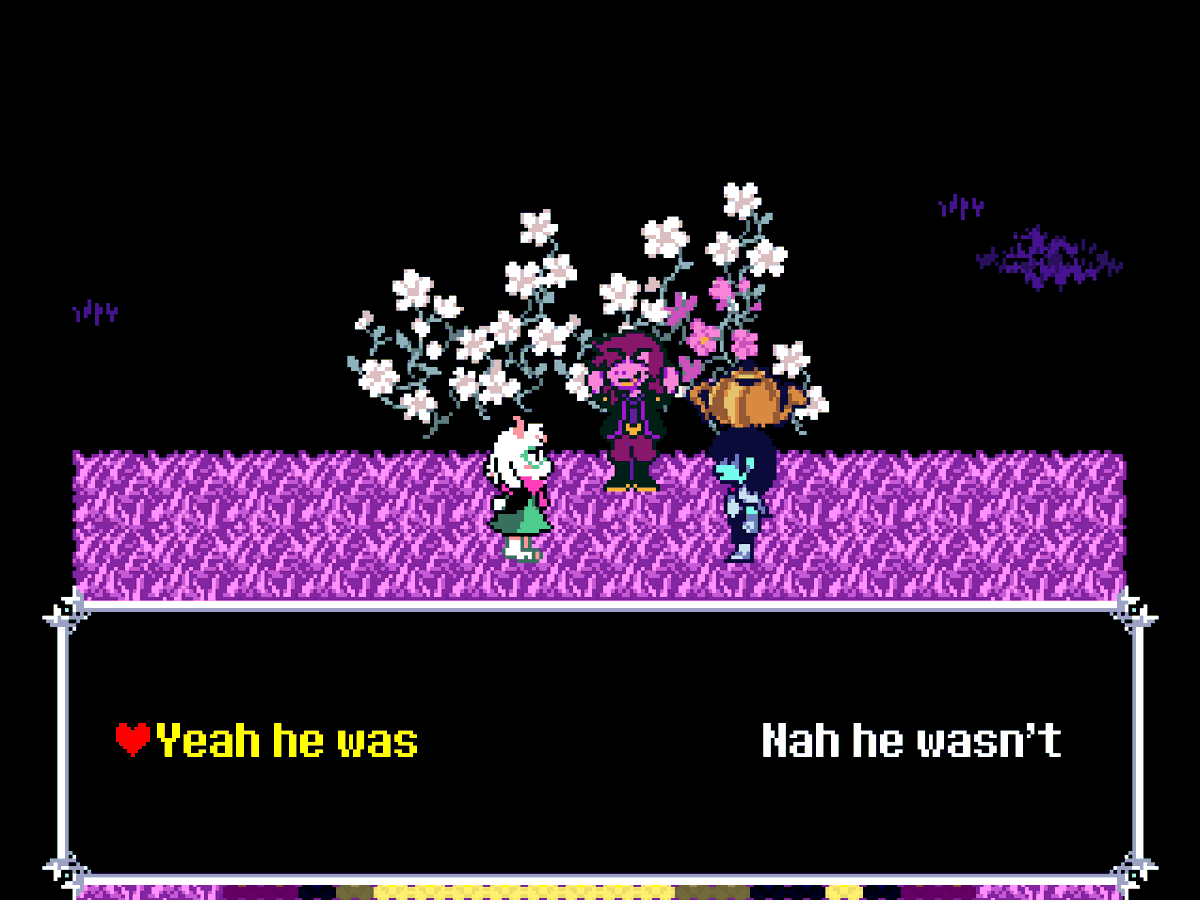 TemmieOrSmth99's tweet photo. I just found out this dialogue exists on a no recruits route https://t.co/MtfwyhTUIa