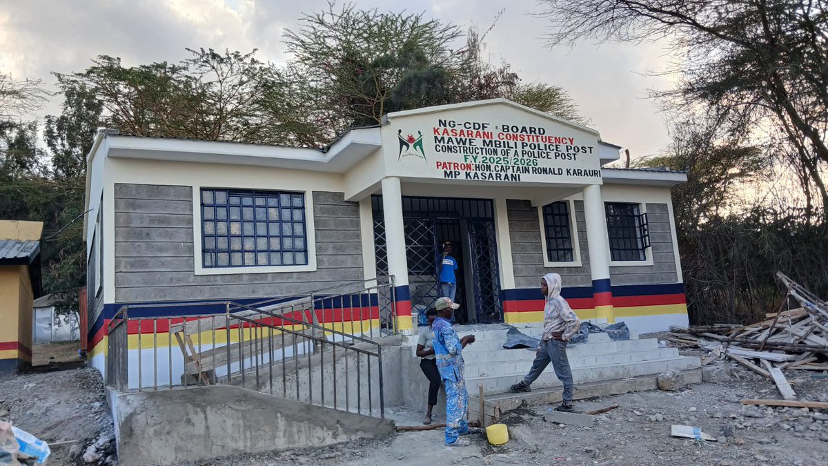 chege21273's tweet photo. Mawe Mbili Police Post, Ruai Ward.
Restored to serve. A modern, dignified facility now serving the Ruai community and enhancing security operations in the area.

This is leadership that secures the future.
Hon. Captain Ronald Karauri MP, Kasarani and also incoming Nairobi governo https://t.co/yKPIq6JmsD