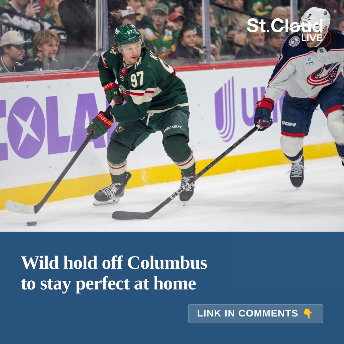 StCloudLive's tweet photo. Kirill Kaprizov became the NHL’s first 10-goal scorer of the season in the victory
🔗 in reply https://t.co/I9OhIuO4iP