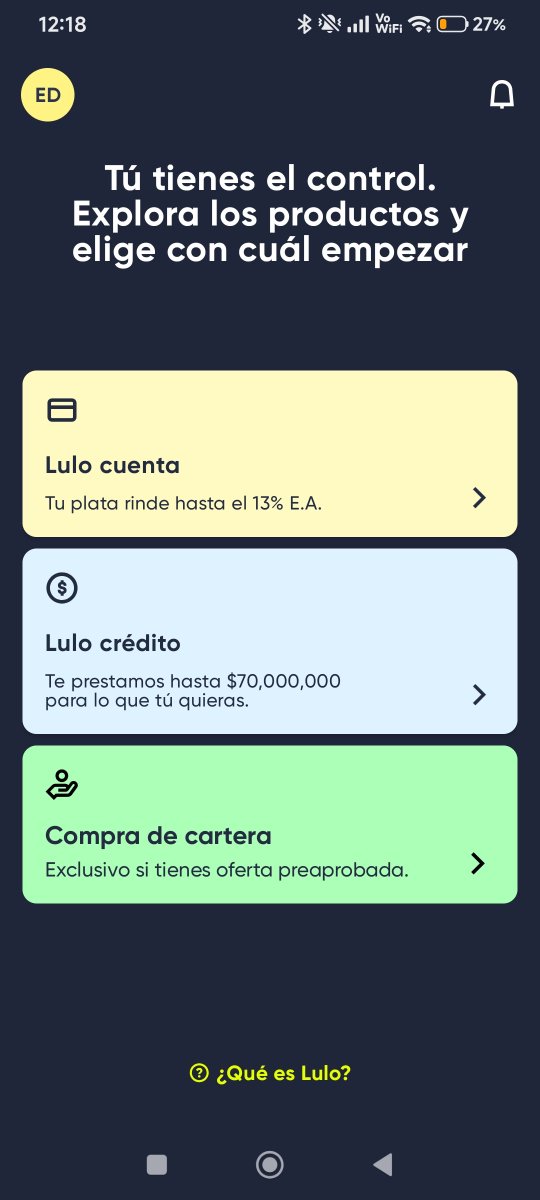 eddiemnml's tweet photo. Hola, me podría indicar porque no me quiere seguir avanzando de aquí. Solo ito el crédito y me pide reconocimiento facial se queda cargando después y no avanza, vuelve al inicio para ingreso, ingreso y me solicita lo mismo de la imagen 
@LuloBank https://t.co/8lvPkpxB3f