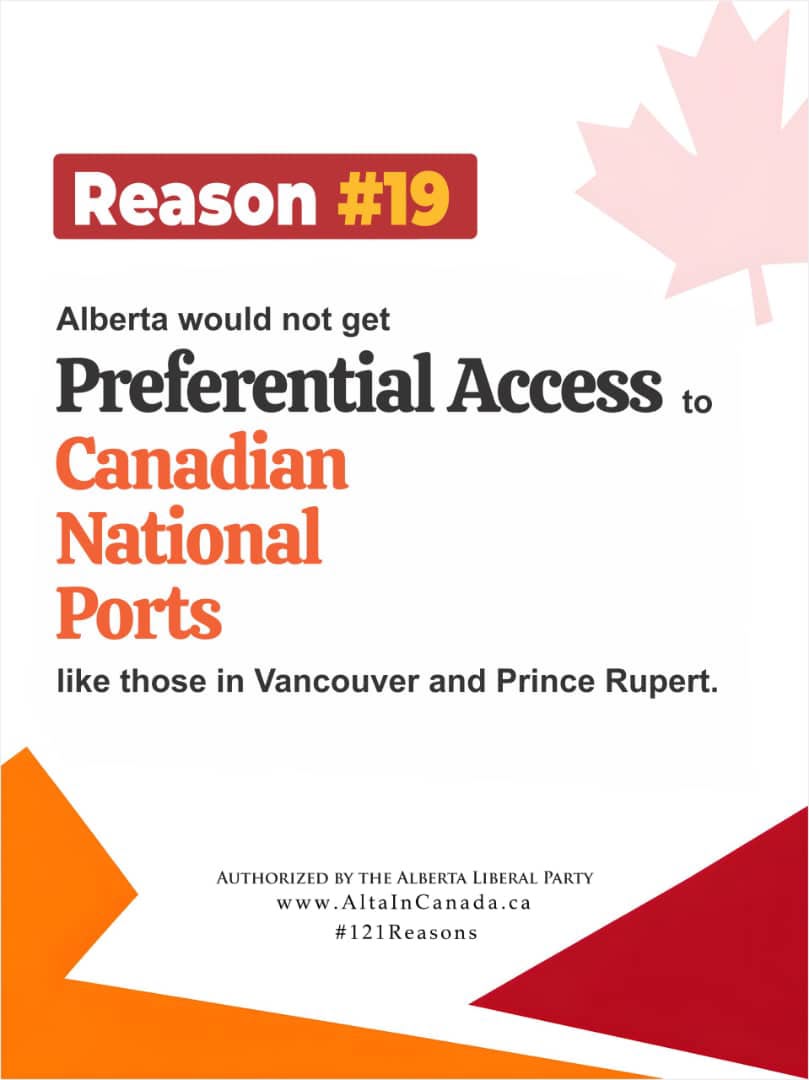 ABLiberal's tweet photo. There are more than 121 reasons to stay in Canada, this is just one of them. #StayinCanada #abpoli #ableg #121Reasons #alta #AlbertaReferendum #ForeverCanadian #ablib #Alberta #yycliving #yegliving #savecanada https://t.co/NDU8s8Zizt