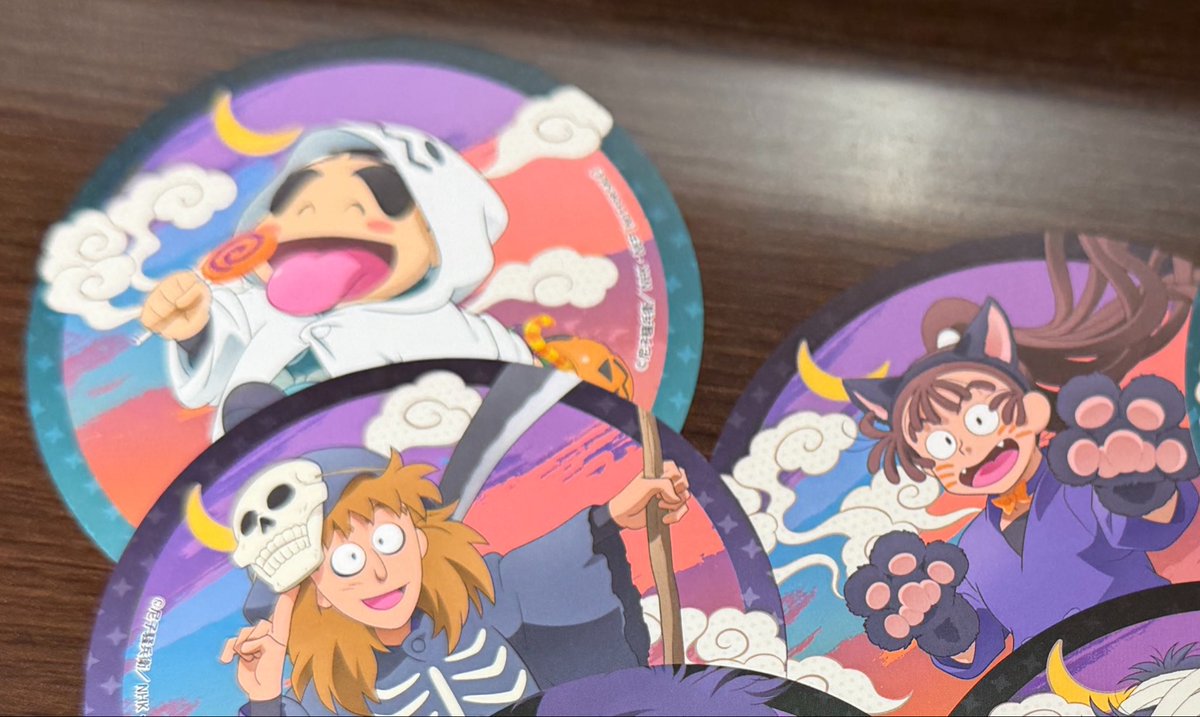 ichi0_yuki's tweet photo. 【交換】忍たま ハロウィン ふたたび アニメイトカフェ コースター

譲▶︎しんべえ、尾浜 勘右衛門、不破 雷蔵、土井
求▶善法寺 伊作>立花 仙蔵

後日郵送📮お気軽にお声掛けください！よろしくお願いします！ https://t.co/FlyPPQDEgq